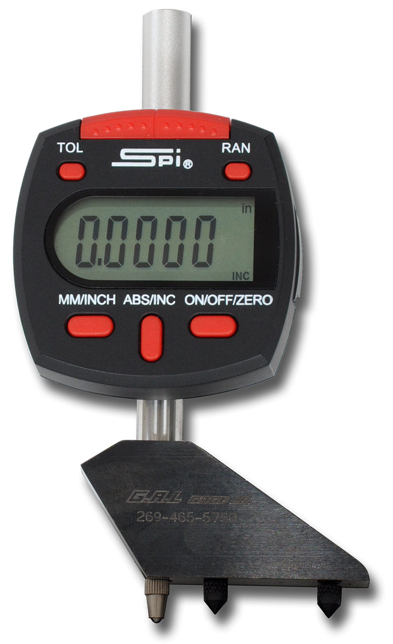 Digital Pit Depth Gauge w/Probes & Rods 1'' - 6''