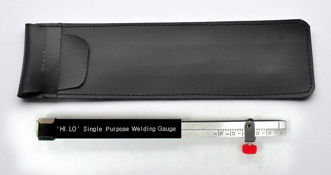 Economy Single Purpose Hi-Lo Welding Gauge - 1/32 or Zero Line, Eliminates Rejects - Improves Productivity, Available in Inch Scale