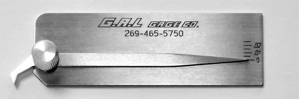 Pocket Size Pit Gauge - Check Undercut, Crown Height, Porosity, Pits, All Stainless Steel