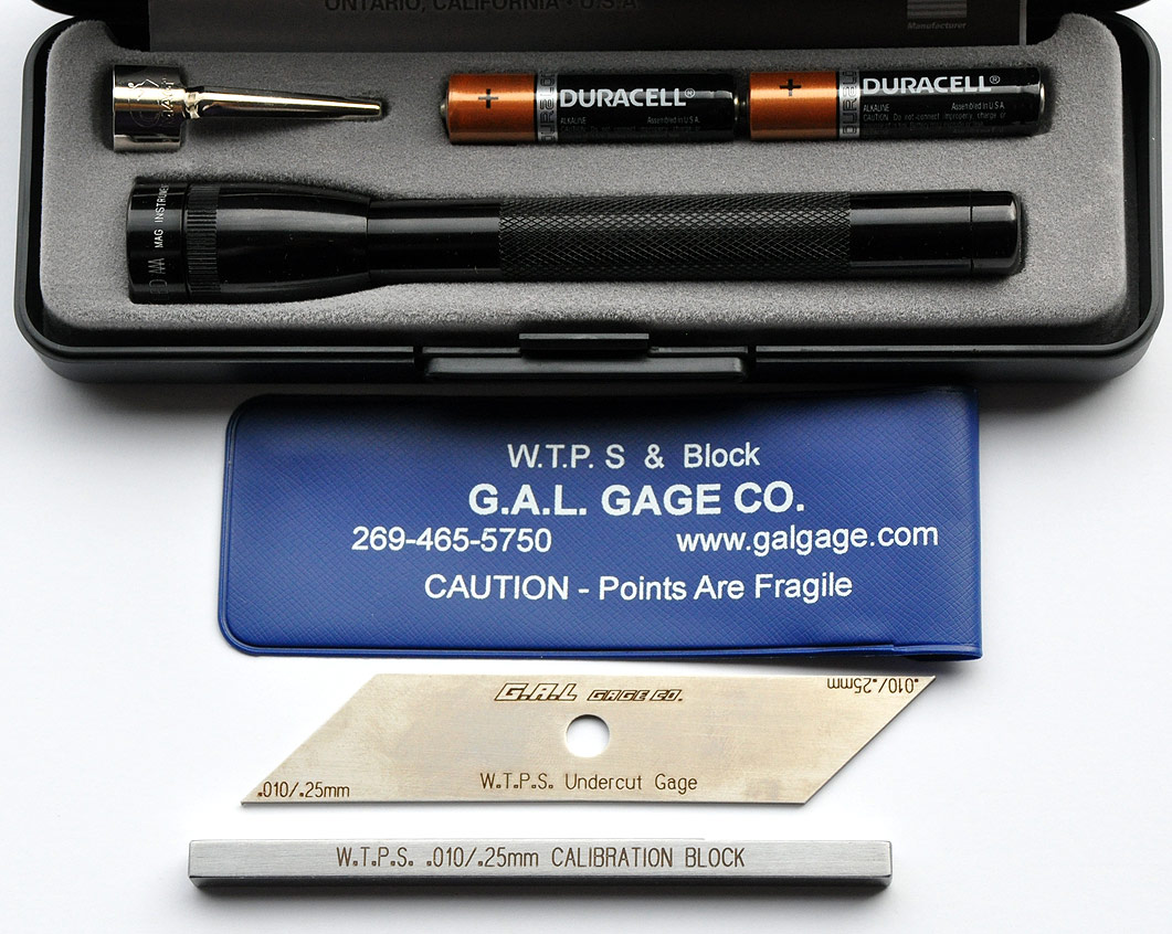 WTPS Gauge - Precision made from stainless steel. All markings and dimensions are laser engraved for ease and clarity when reading.
