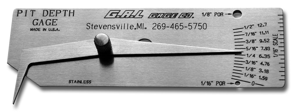Pit Depth Gauge - Check Undercut, Porosity, Pits, All Stainless Steel