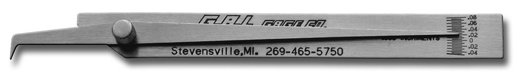Pit Gauge - Check Undercut/Pits, Crowns, All Stainless Steel